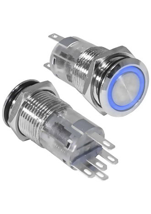 LAS2GQF-11ZE/B/N on-on, Кнопка антивандальная RUICHI LAS2GQF-11ZE/B/N, ON-ON, рабочая температура -2