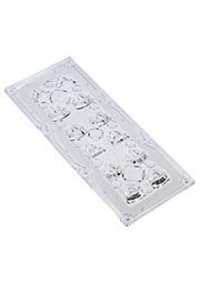 CS12862_STRADA-IP-2X6-DWC, Линза, вторичная оптика  2х6 чип светодиода, 173мм х 71мм, диаграмма ШБ (