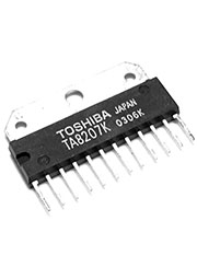 TA8207K, Усилитель низкой частоты, 4.6Вт, 12В [SIP-12]