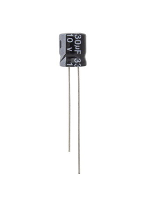 330 UF 10V 105*C 6*7 (JWCO), KS331M1ABKJ0607VBK, конденсатор миниатюрный электролитический выводной