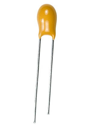 L-KLS10-DCA-226M25V-P5.08-P, танталовый конденсатор выводной 22мкФ 25В тип D 20%