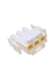 350766-4, Корпус разъема Universal MATE-N-LOK, вилка 3PIN, In-Line (Nylon, UL 94V-0) без контактов