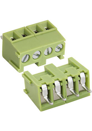 XY302V-04P 3.5mm лифт, Винтовой клеммный блок RUICHI XY302V-04P на 4 клеммы M2, шаг 3.5 мм, лифт, 9