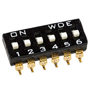 SWD4-6 (DS-6S) (DS1040-01-6)  SMD  6 поз, SWD4-6 (DS-6S) (DS1040-01-6SBWB) SMD 6 поз. шаг 2.54мм пер