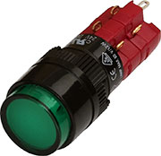 D16LAR1-2ABHG, кнопка с фиксацией 250В 5А d=16 зеленый
