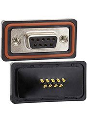 DB-9F IP67, Разъём D-SUB RUICHI DB-9F IP67, 9 контактов