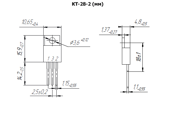 КТ9120А (2006г), Транзистор PNP, 12А, 45В, h21e>=40  [КТ-28-2 / TO-220] (BD706)