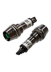 XD10-1M-G-24VDC, Светодиод с держателем зеленый 10мм 24VDC