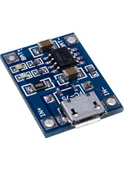 TP4056, 1А/5В модуль зарядки литиевых батарей 18650  MicroUSB