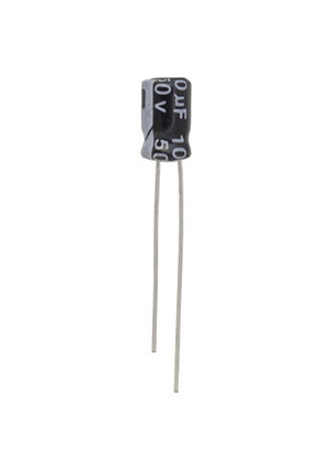 10 UF 50V 105*C 5*7 (JWCO), KS100M1HBKJ0507VBK, конденсатор миниатюрный электролитический выводной р