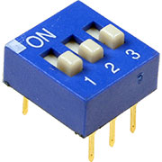 DS-03BBU-G, DIP переключатель 3 поз. (аналог для SWD 1-3 ВДМ 1-3)