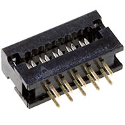 L-KLS1-205-10-B, IDC вилка 2.54мм 10 контактов черная