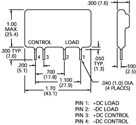CMX60D10, реле твердотельное 3-10VDC 10A/60VDC