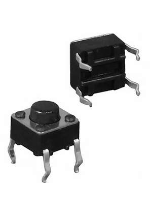KAN0611-0431B 6x6x4.3 mm, Кнопки тактовые