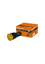 SQ0702-0072, AD-16DS (LED), лампа d16мм желтая 230В АС
