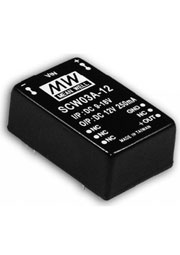 SCW03A-05, pin-to-pin  URB2405ZP-6WR3 DC-DC 3Вт вх 9-18В стабил. вых 5В/60 600мА изоляция 1000В DC D