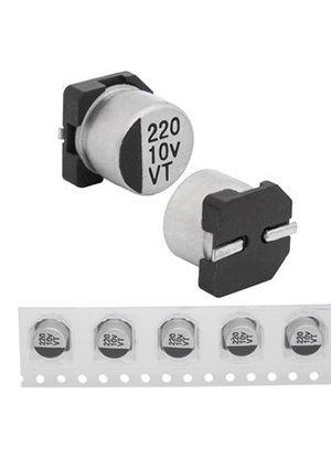220 uF 10 V 105C 6.3*5.4 VT, EVT010ADA221M0654 JWCO Конденсатор электролитический SMD, 220 мкФ, 10 В