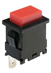 LC-8302BROT-G, кнопка без фиксации красная 250В 10A (аналог для EP-11)