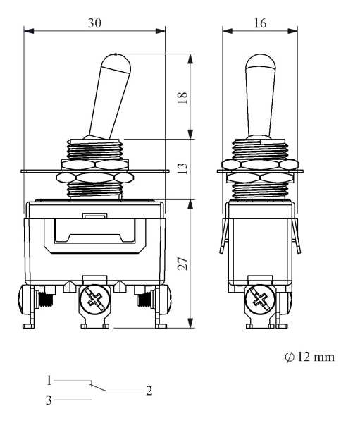 MA112, Тумблер ON-ON MA112