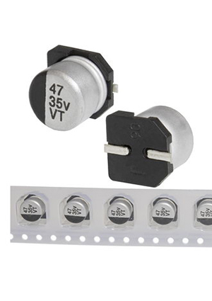 47 uF 35 V 105C 6.3*5.4 VT, EVT035ADA470M0654 JWCO Конденсатор электролитический SMD, 47 мкФ, 35 В,