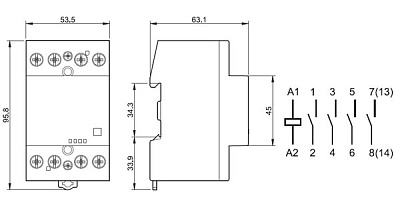 4N35, оптопара PDIP6 LiteOn